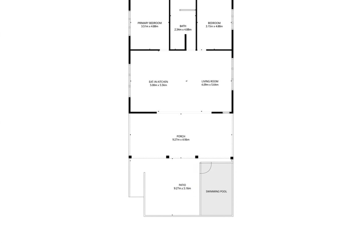 Floor Plan in Metrics