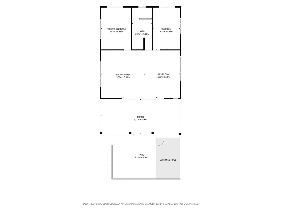 Floor Plan in Metrics